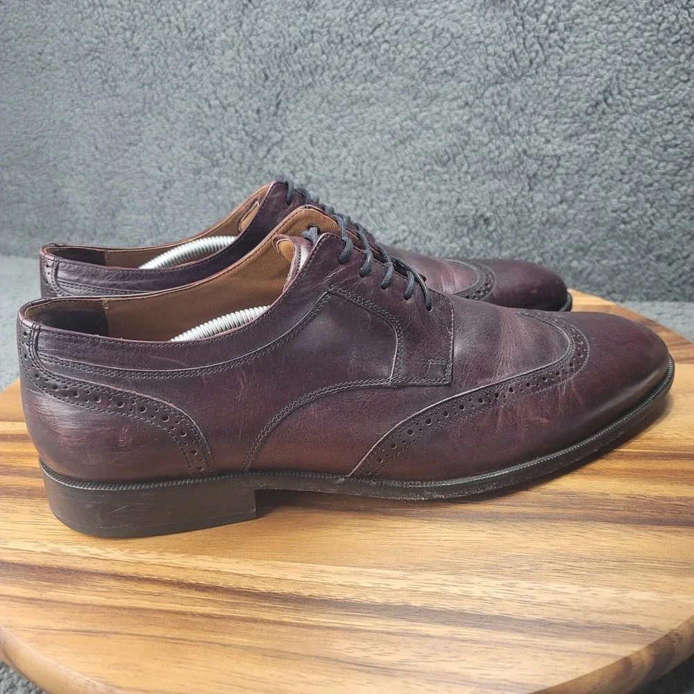 Johnston & Murphy Oxford Shoes Brown Leather Men's Size 13 M‎ Dress 59-1074